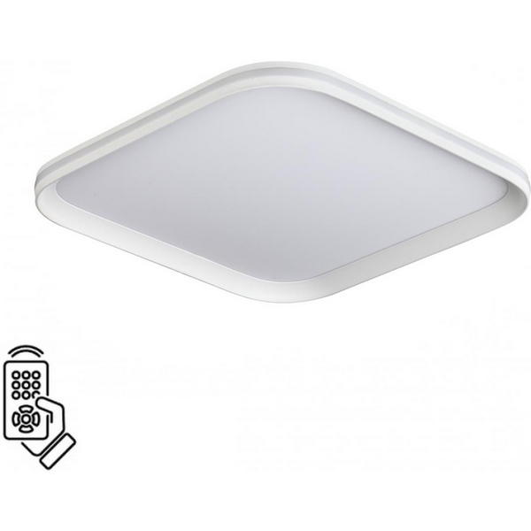 

Потолочный светильник Sonex Beta 7750/72L металл/PMMA/белый LED 72Вт 3000-6000К 396х396 пульт ДУ, Beta 7750/72L