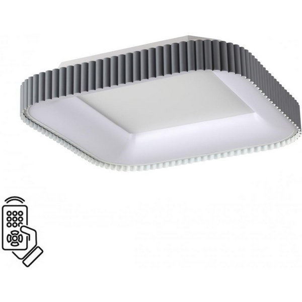 

Потолочный светильник с пультом Sonex Sharmel 7769/56L металл/белый/серый LED 56Вт+14Вт 3000-6000K 500х500 ССТ+подсветка, Sharmel 7769/56L