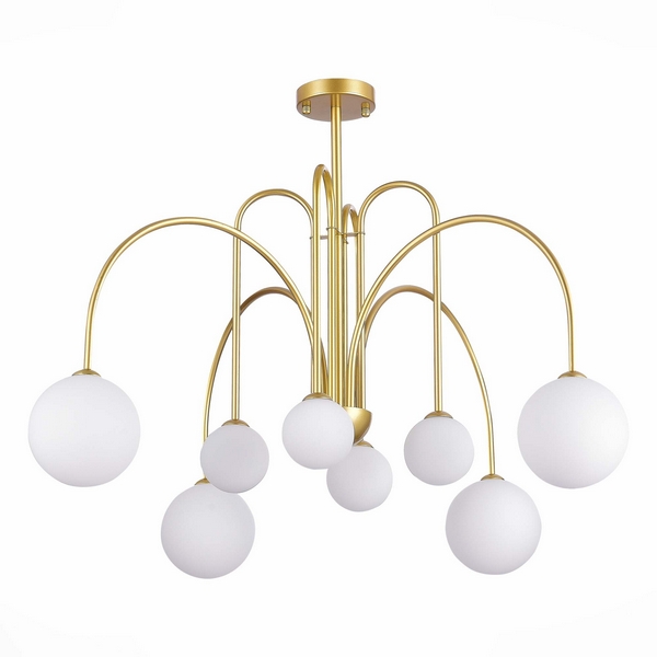 

Потолочная люстра светодиодная ST Luce Jineto SL1204.202.08 в форме шара, Белый, Jineto SL1204.202.08