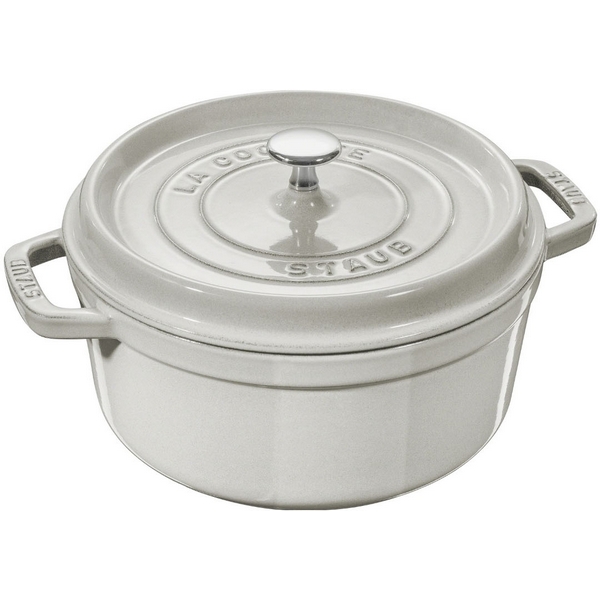 

Кокот круглый, 28 см, 6,7 л, белый трюфель 11028107 Staub, La Cocotte 11028107