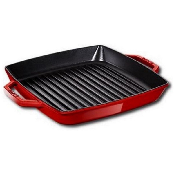 

Сковорода-гриль квадратная с 2 ручками, 28х28 см, вишневая 12012806 Staub, Grill Pans 12012806