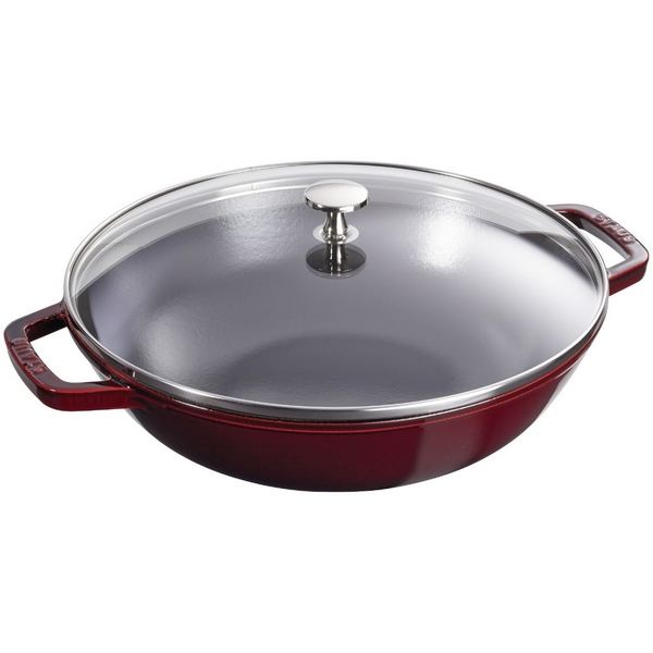 

Вок со стеклянной крышкой, гранат, 30 см, 4,4 л 1312987 Staub, Plus 1312987