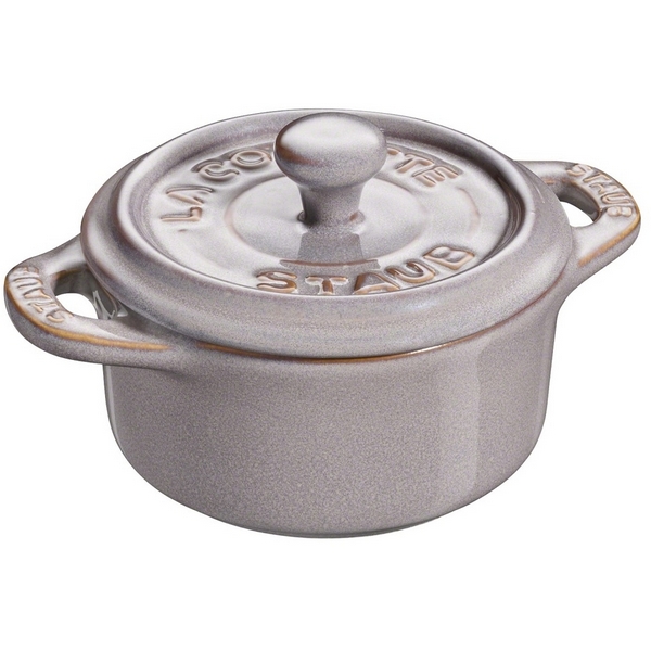 

Мини-кокот круглый, 10 см, античный серый 40511-998 Staub, Ceramics 40511-998