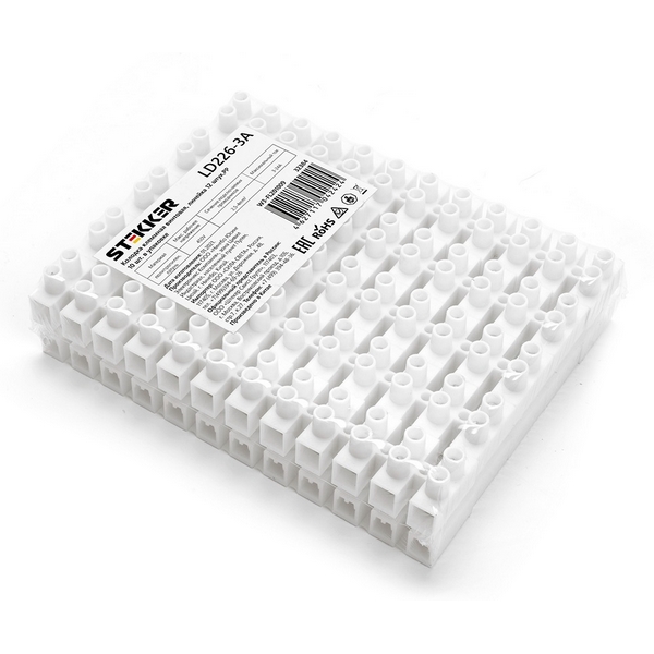 Изображение товара Клемма винтовая 12 пар Stekker 32384