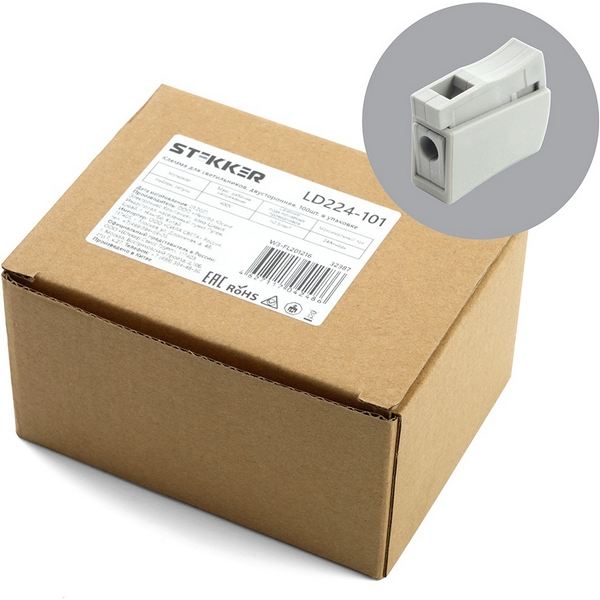 Изображение товара Клемма двусторонняя Stekker 32387