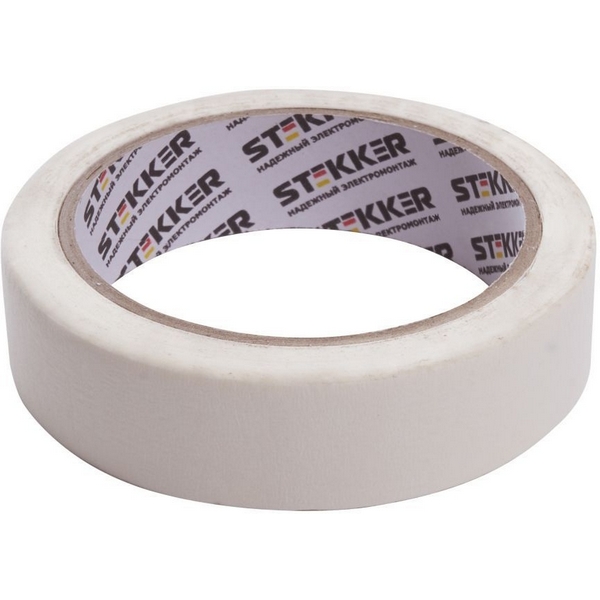 Изображение товара Малярная лента Stekker 36 мм 25 м белая высокое качество