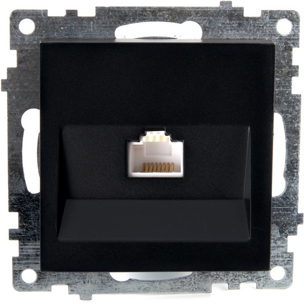 

Розетка Ethernet RJ-45 (черный) Stekker Катрин 39613, Катрин 39613