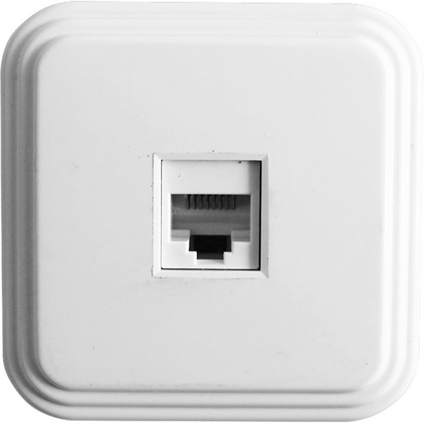 

Розетка Ethernet RJ-45 (белый) Stekker Брест 39706, Брест 39706