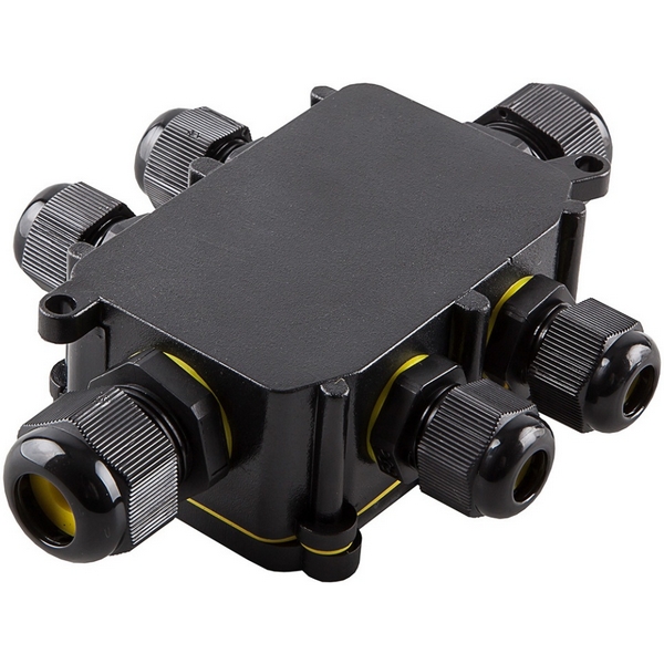 

Распределительная коробка на 6 выходов (черный) Stekker 49124, 49124