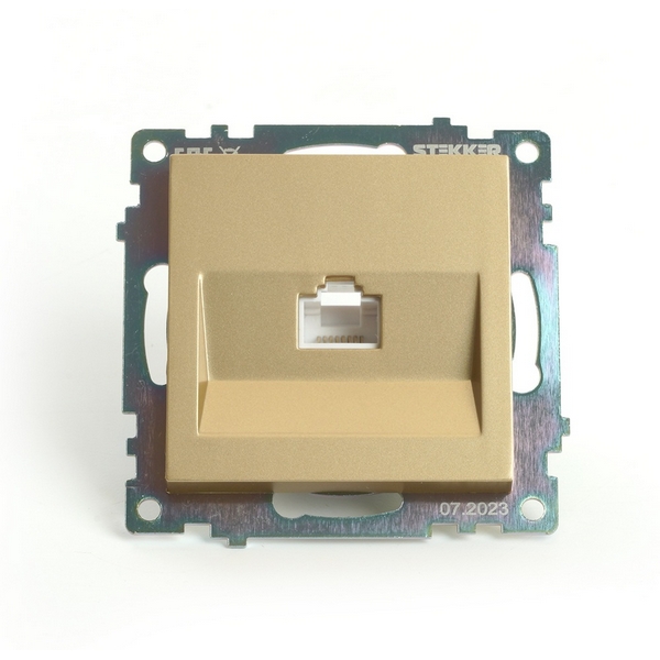 

Розетка Ethernet RJ-45 (золото) Stekker Катрин 49227, Катрин 49227