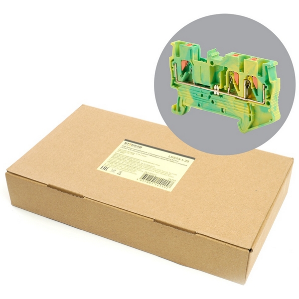 Изображение товара Зажим пружинный 3-х проводной проходной Stekker 49259