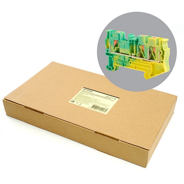 Изображение товара Зажим пружинный 3-х проводной проходной Stekker 49260 для электромонтажа