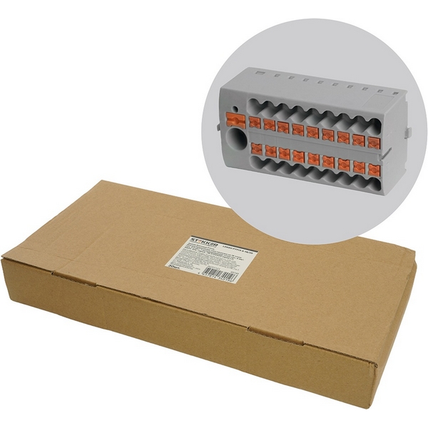 Изображение товара Зажим блочный на 18 точек Stekker 49749 - надежный соединитель для электрики