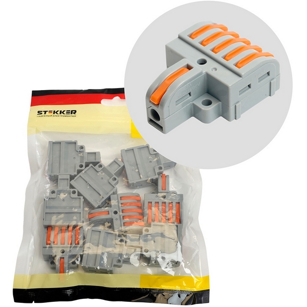 Изображение товара Клемма разветвительная супер-компактная Stekker 49793 на 32А