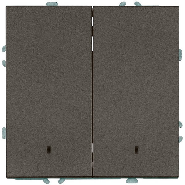 Изображение товара Выключатель двухклавишный Stekker Эмили 49916 с подсветкой