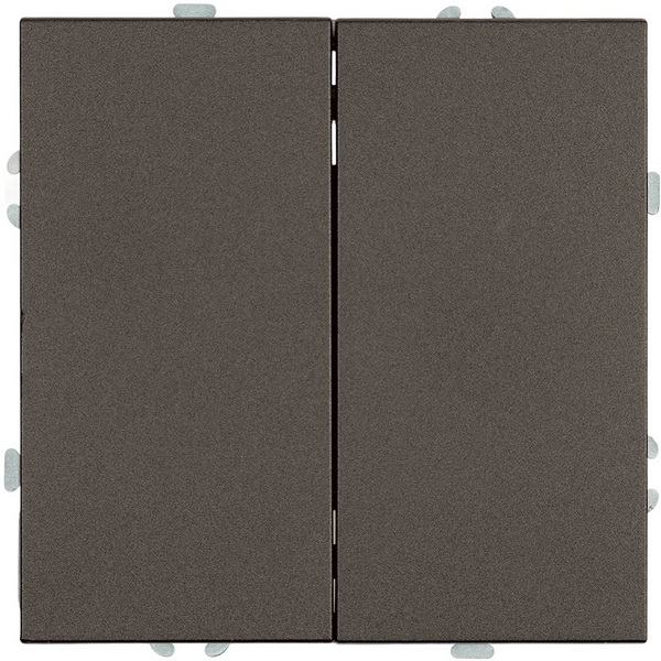 Изображение товара Переключатель двухклавишный Stekker Эмили 49921 антрацит