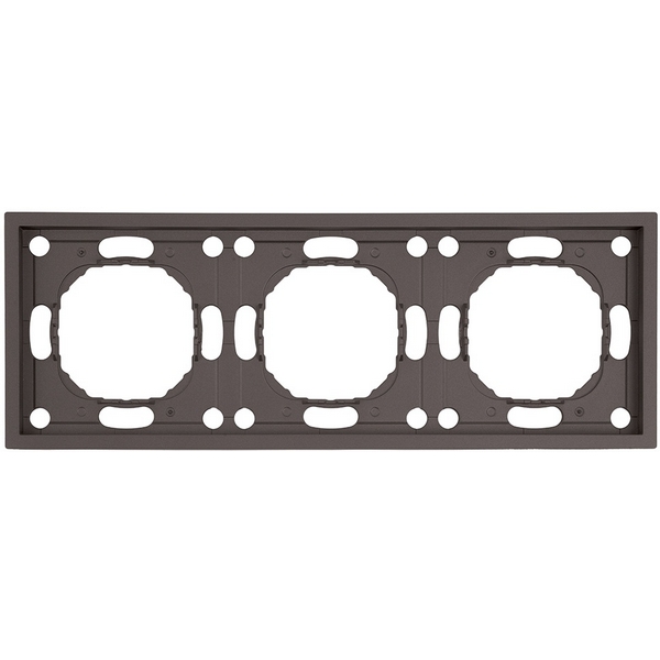 

Рамка на 3 поста (антрацит, soft touch) Stekker Эмили 49938, Серый, Эмили 49938