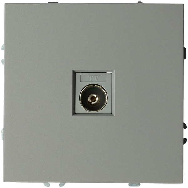 Изображение товара ТВ-розетка Stekker Эмили платиново-серая csoft touch встраиваемая