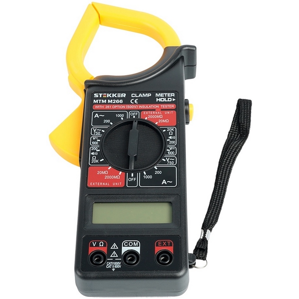 Изображение товара Клещи токоизмерительные Stekker 49996 для измерения электрического тока