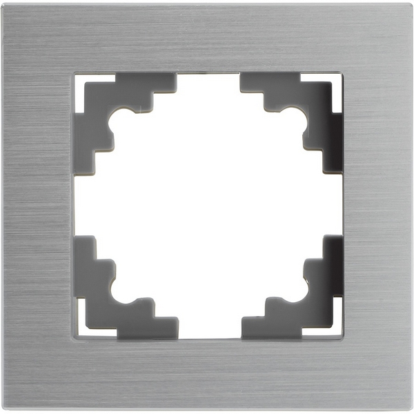 

Рамка на 1 пост (серебро) Stekker Катрин 50011, Катрин 50011