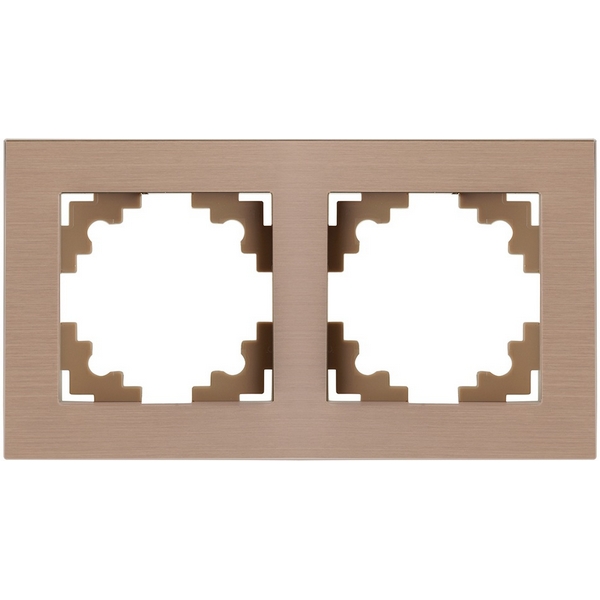 

Рамка на 2 поста (шампань) Stekker Катрин 50014, Катрин 50014