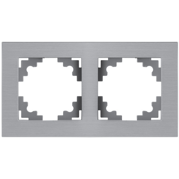 

Рамка на 2 поста (серебро) Stekker Катрин 50015, Катрин 50015