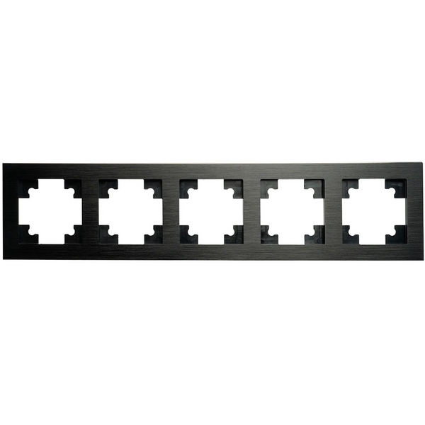 

Рамка на 5 постов (черный) Stekker Катрин 50028, Катрин 50028