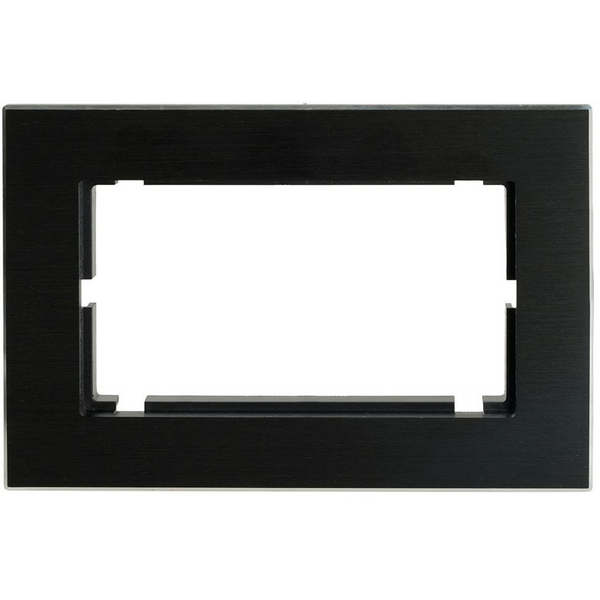 Изображение товара Рамка на 2 поста черная Stekker Катрин 50032 компактная и стильная