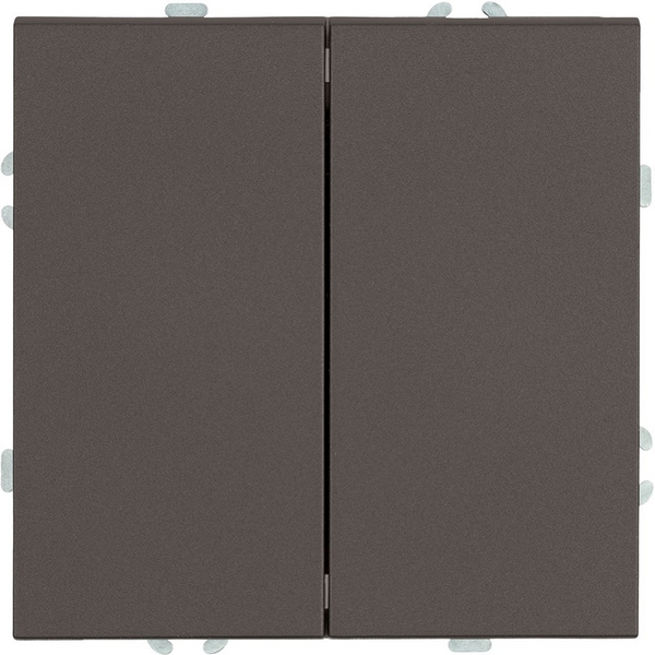 

Переключатель двухклавишный перекрестный (антрацит) Stekker Эмили 50164, Серый, Эмили 50164