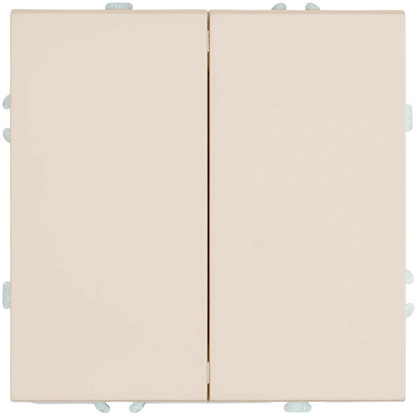 

Переключатель двухклавишный перекрестный (кашемир, soft touch) Stekker Эмили 50165, Кремовый, Эмили 50165