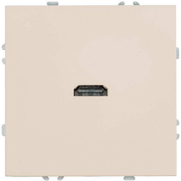 

Розетка HDMI (кашемир, soft touch) Stekker Эмили 50169, Кремовый, Эмили 50169