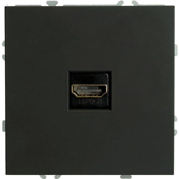 

Розетка HDMI (черный уголь, soft touch) Stekker Эмили 50171, Эмили 50171