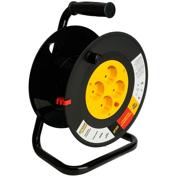 

Катушка 4-х местная без провода со шторками Stekker Standart 50177, STANDART 50177