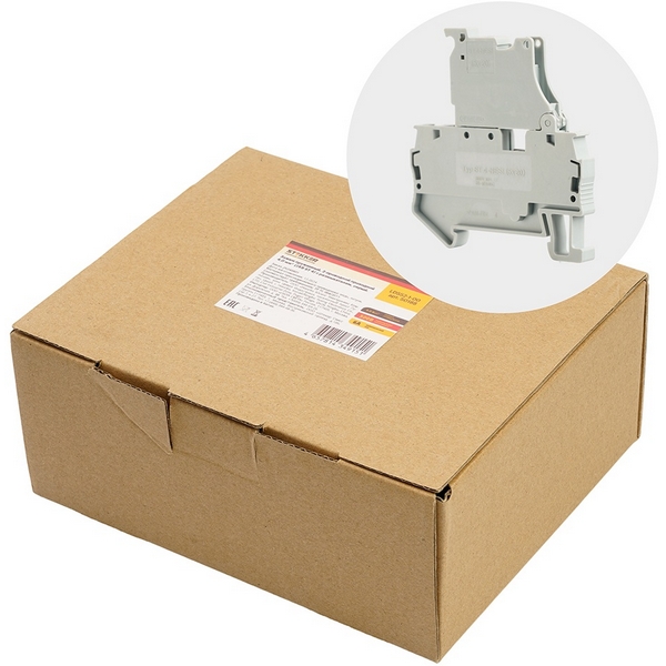 Изображение товара Зажим пружинный 2-х проводной проходной Stekker 50188 - надежное соединение электропроводов