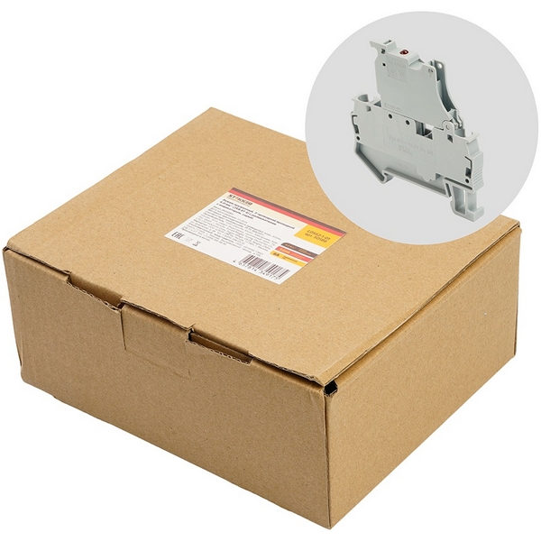 Изображение товара Зажим пружинный Stekker 50189 проходной 2-х проводной