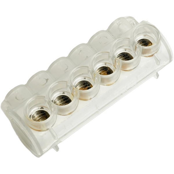 

Клемма 6-ти контактная Stekker 50214, Прозрачный, 50214