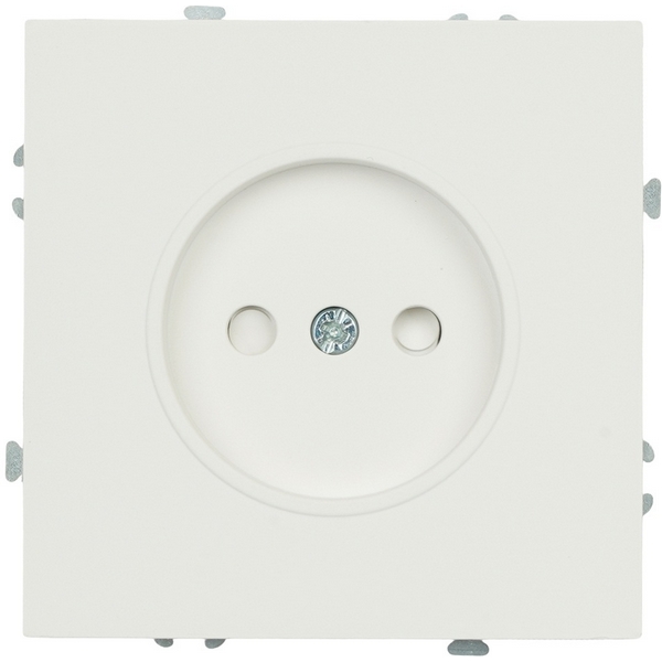 Изображение товара Розетка без заземления со шторками Stekker Эмили 50234 белый фарфор