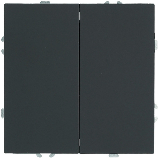 Изображение товара Переключатель двухклавишный Stekker Эмили 50249 черный уголь