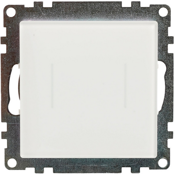 Изображение товара Выключатель сенсорный двухклавишный Stekker Катрин 50275 белый