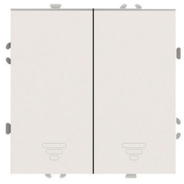 Изображение товара Выключатель двухклавишный Stekker Эмили 50365 в кремовом цвете