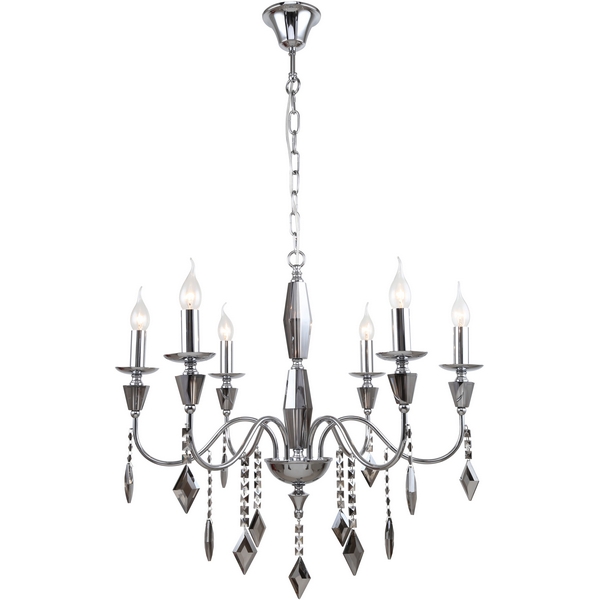

Подвесная люстра хрусталь Stilfort Grace 1053/09/06P кольцо с подвесками, Хром, Grace 1053/09/06P