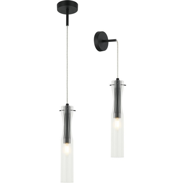 

Светильник подвесной/настенный Stilfort Monne 2184/02/01PW, Черный, Monne 2184/02/01PW