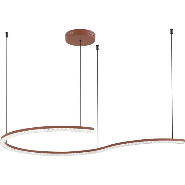 

Подвесной светильник ST Luce SL1018 SL1018.603.01 терракотовый/прозрачный LED 1*65W 4000K, SL1018 SL1018.603.01