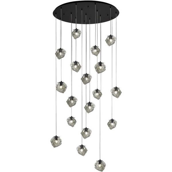 

Подвесной светильник ST Luce Portici SL1175.403.18 Черный/Серо-зеленый E14 18*40W, Серый, Portici SL1175.403.18