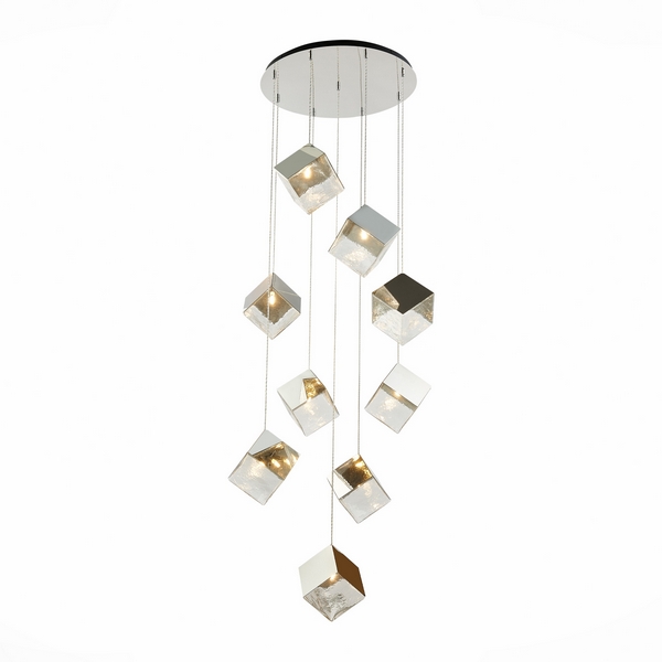

Каскадный подвесной светильник светодиодный ST Luce Riello SL1182.103.09, Хром, Riello SL1182.103.09
