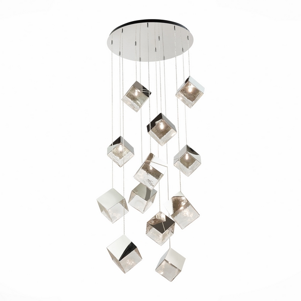 

Каскадный подвесной светильник светодиодный ST Luce Riello SL1182.103.12, Хром, Riello SL1182.103.12