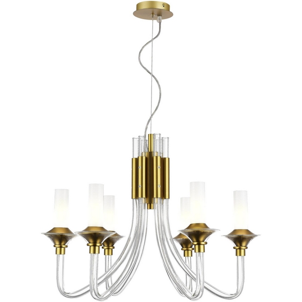 

Подвесная люстра ST Luce Vetrano SL1241.203.06 Золотистый/Белый E14 6*40W, Золото, Vetrano SL1241.203.06