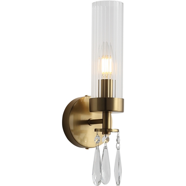 Изображение товара Бра ST Luce Иллюмиа SL1400.301.01 латунь/прозрачный E14*1 40W Изображение товара Бра ST Luce Иллюмиа SL1400.301.01 латунь/прозрачный E14*1 40W
