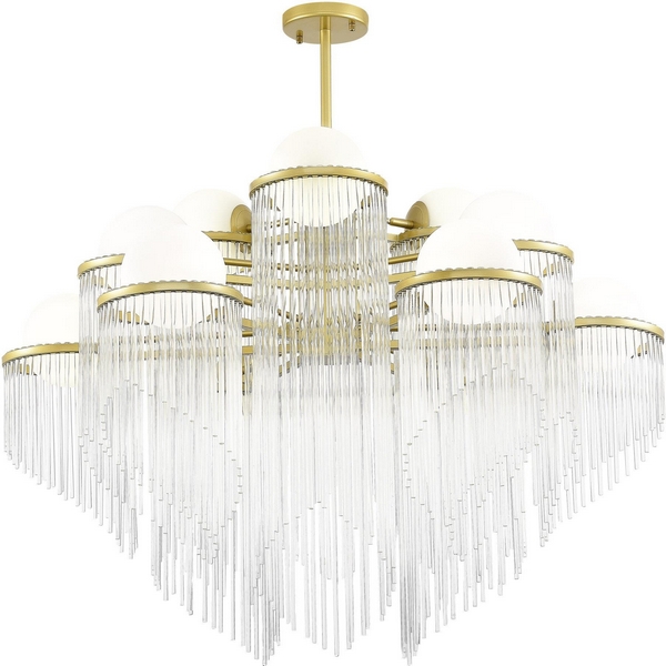 

Потолочная люстра на штанге ST Luce Allegro SL1511.203.12 Золотистый/Белый E27 12*60W, Allegro SL1511.203.12