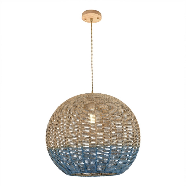 

Светильник подвесной ST Luce Vimini SL1514.633.01 Древесный/Бежевый,Синий E27 1*7W VIMINI, Vimini SL1514.633.01